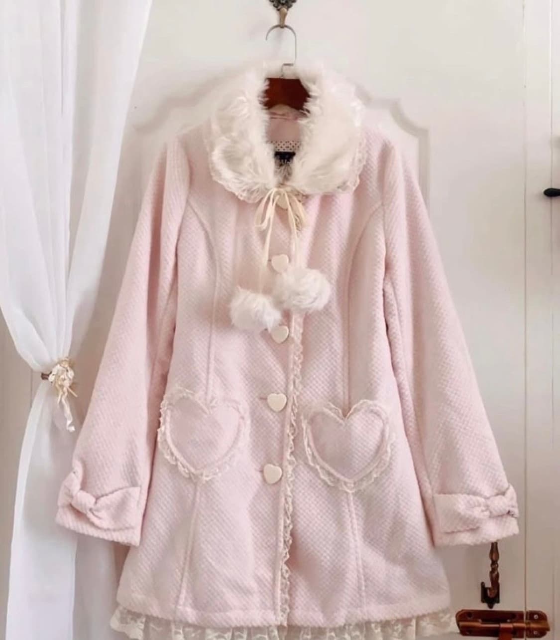 트랄라라 도트 레이스 코트 상품이미지1