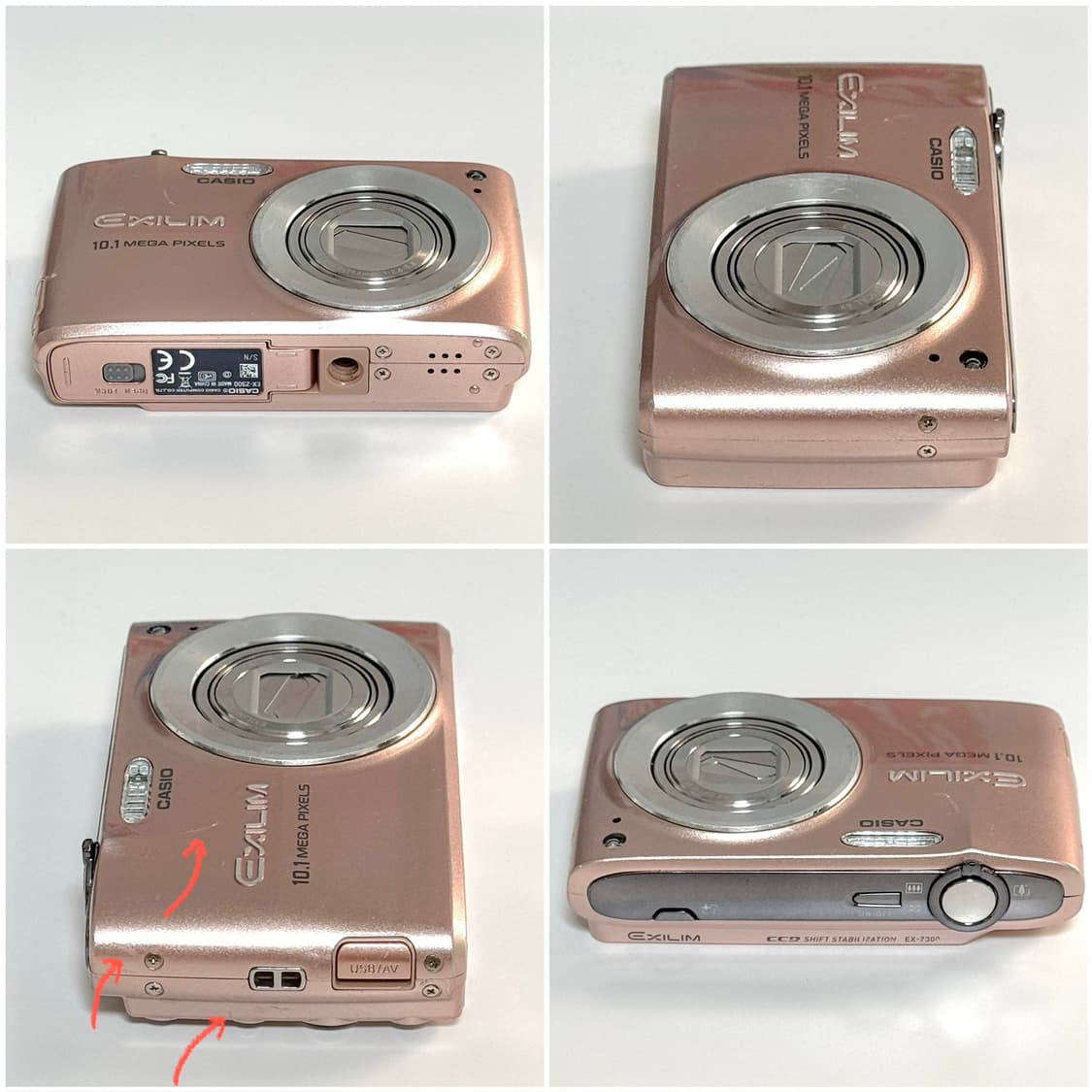 카시오 엑슬림 Z300 베이비핑크 빈티지디카 상품이미지3