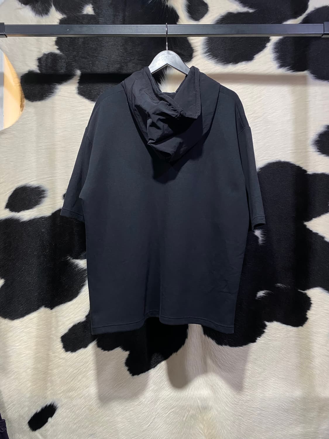 Gu x undercover 나일론 배색 반팔후드티 상품이미지6