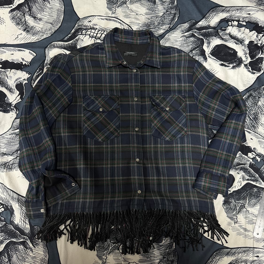 자라 웨스턴 프린지셔츠 남방 여성 S 사이즈 상품이미지1