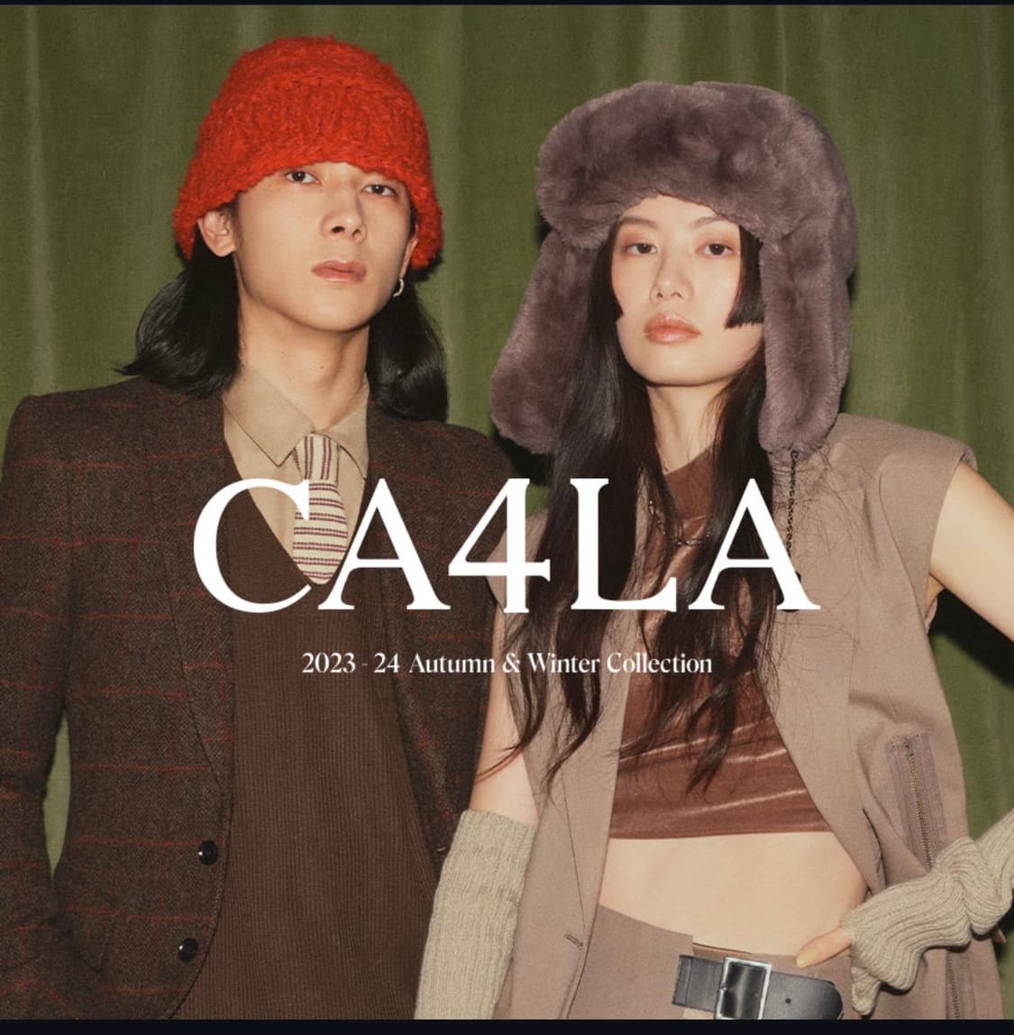 카시라 ca4la 퍼 이어플랩 모자 상품이미지1