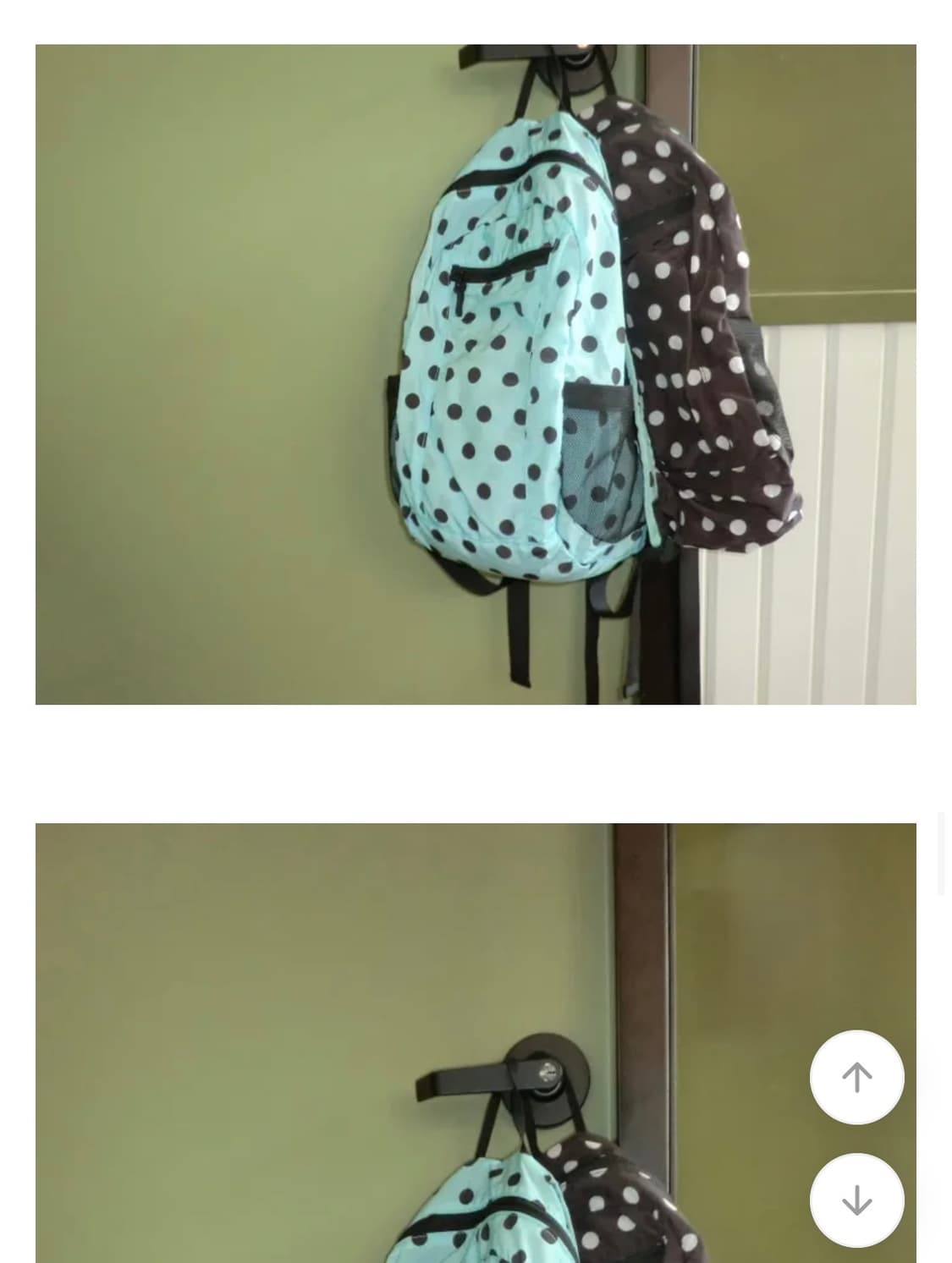 미개봉 새상품 민트 도트 백팩 하이산st 상품이미지3