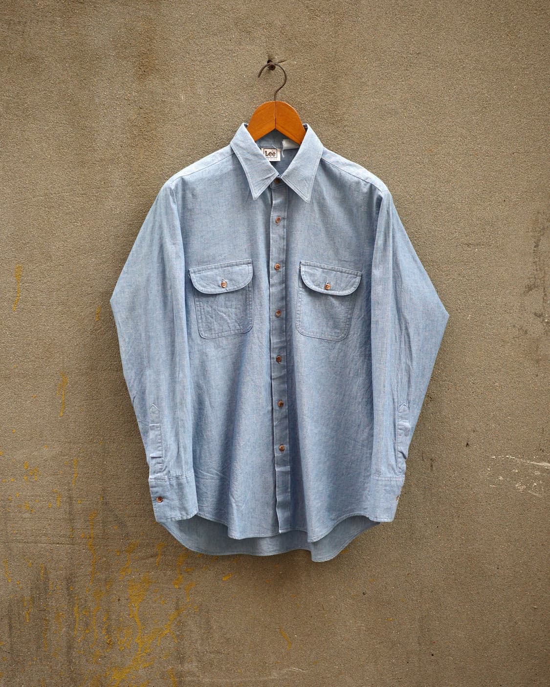 70-80‘s Lee 샴브레이 셔츠 상품이미지1