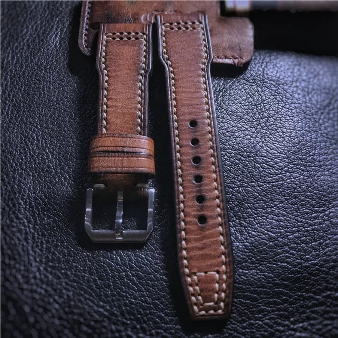 Oceanora 핸드메이드 가죽 시계줄 20/21/22mm 상품이미지10