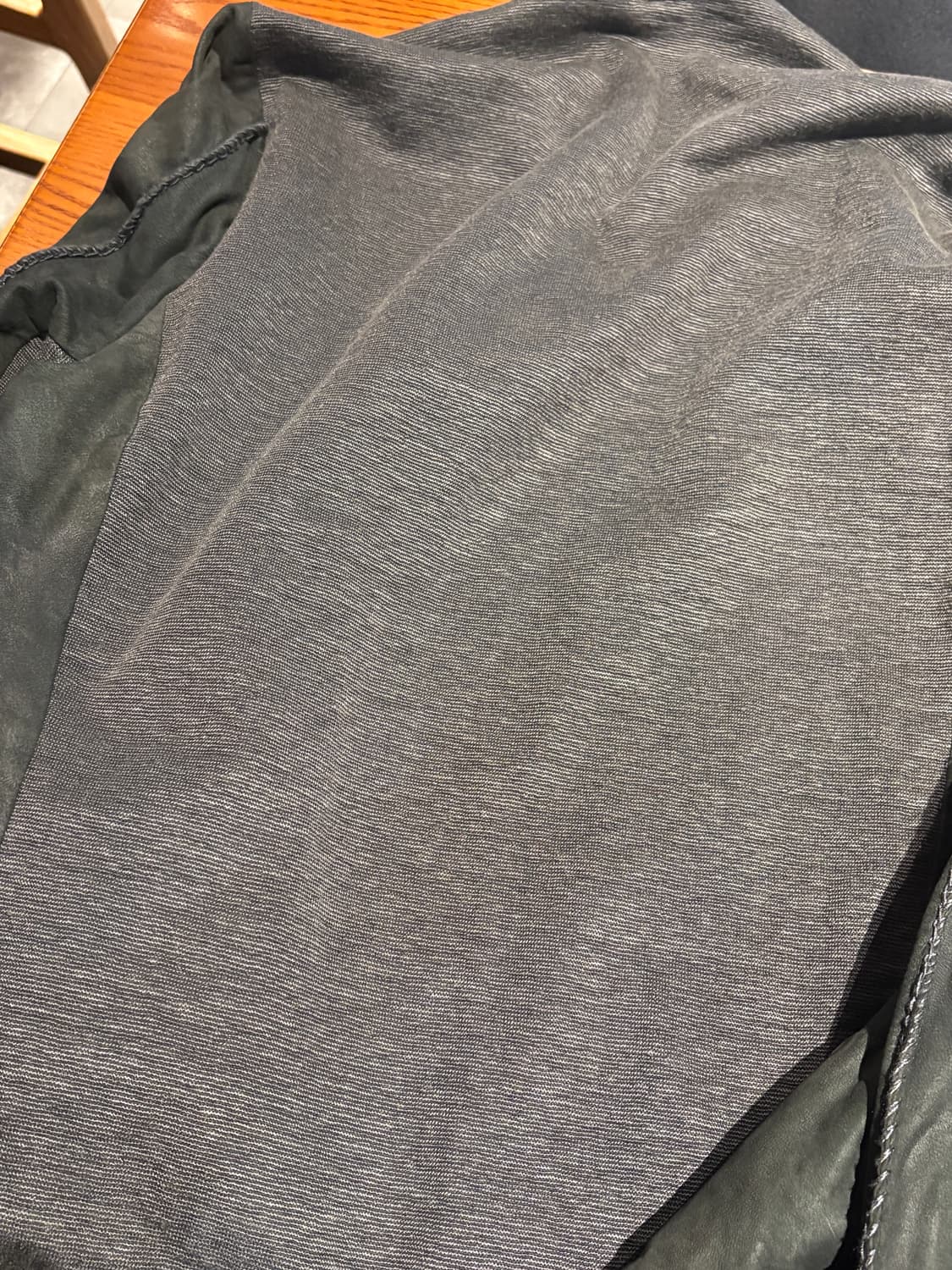 [M] 트랜짓 레더 니트 자켓 상품이미지3