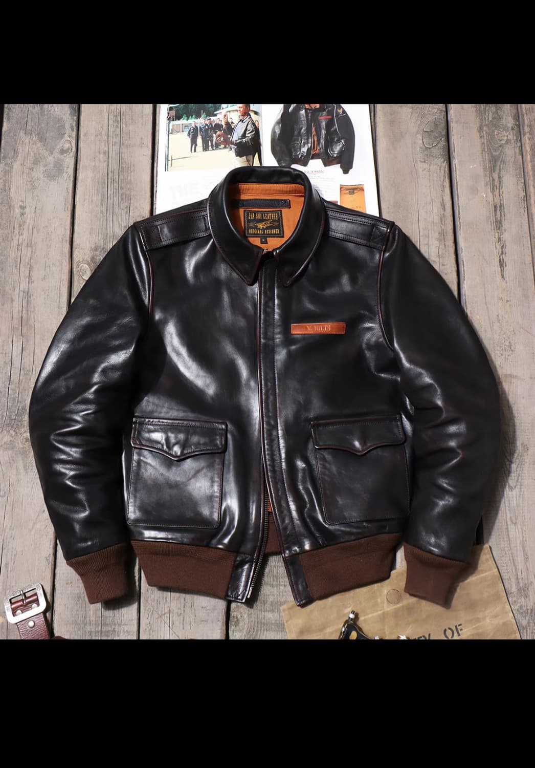 스티브맥퀸 A2 말가죽자켓 4XL(110) 판매 상품이미지1