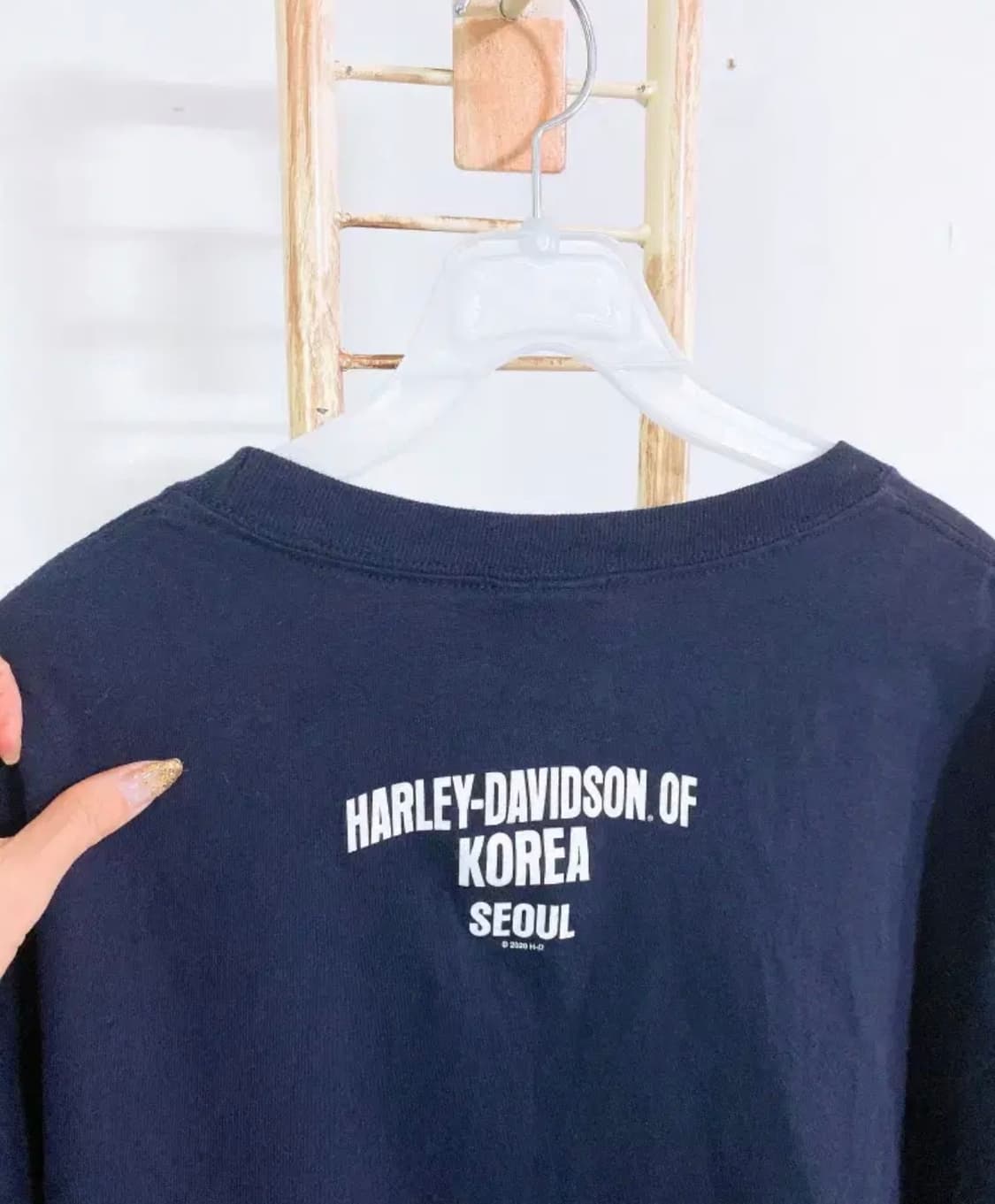 몽빈티지(2XL)할리데이비슨남자바이크오버핏라운드반팔티 상품이미지5