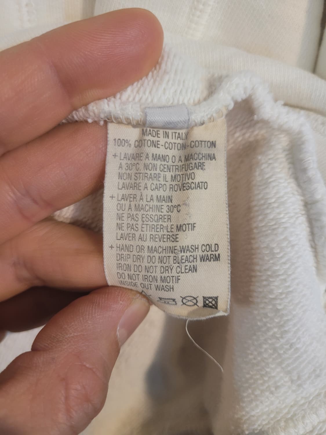 닐바렛 아이보리 포켓 맨투맨 95 상품이미지5