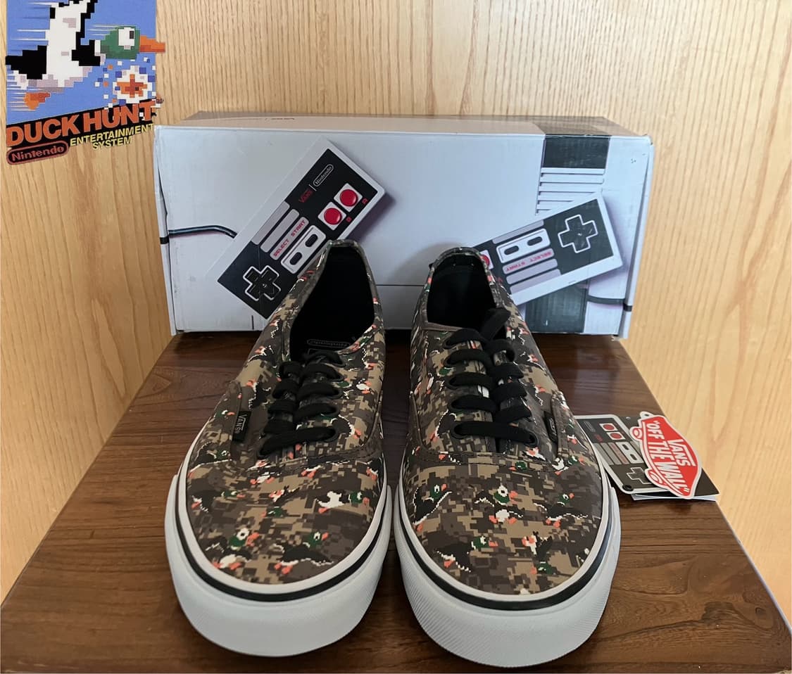 Vans 반스 x 80s 닌텐도 덕헌트 협업 어센틱 카모 290 스케이트 상품이미지1