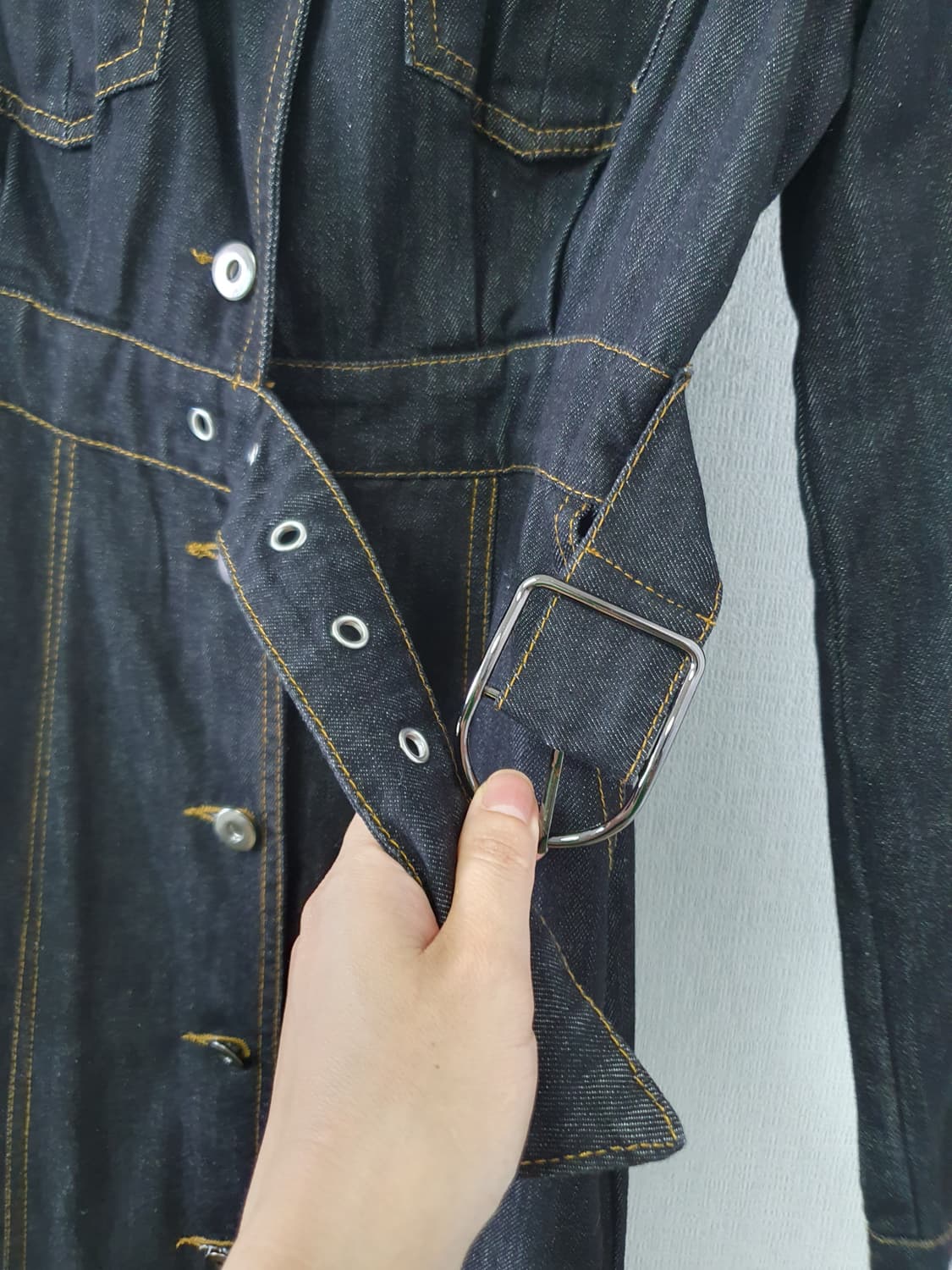 흑청 데님 원피스 상품이미지2