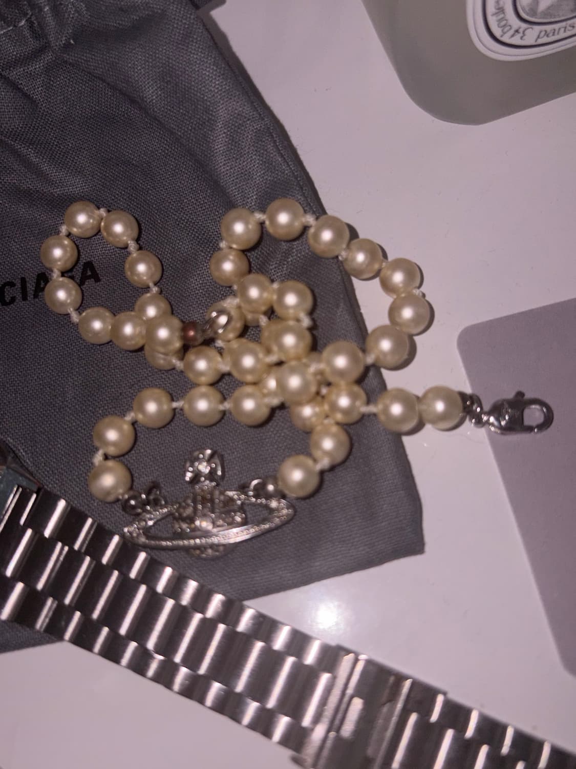 비비안웨스트우드 펄 목걸이 상품이미지1