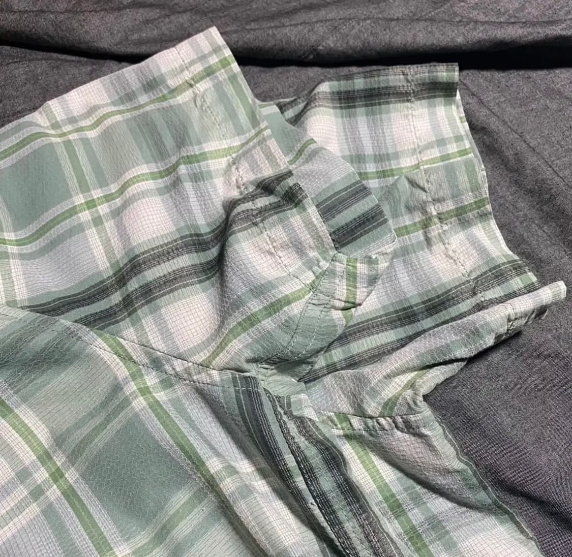Short Sleeve Plaid Shirts 상품이미지7