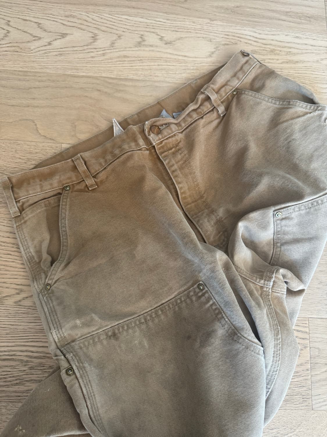 90s~00s 칼하트 더블니 usa made B01-BRN 상품이미지7