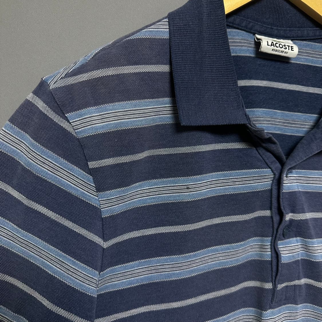 [M]라코스테 스트라이프 피케 티셔츠 상품이미지3