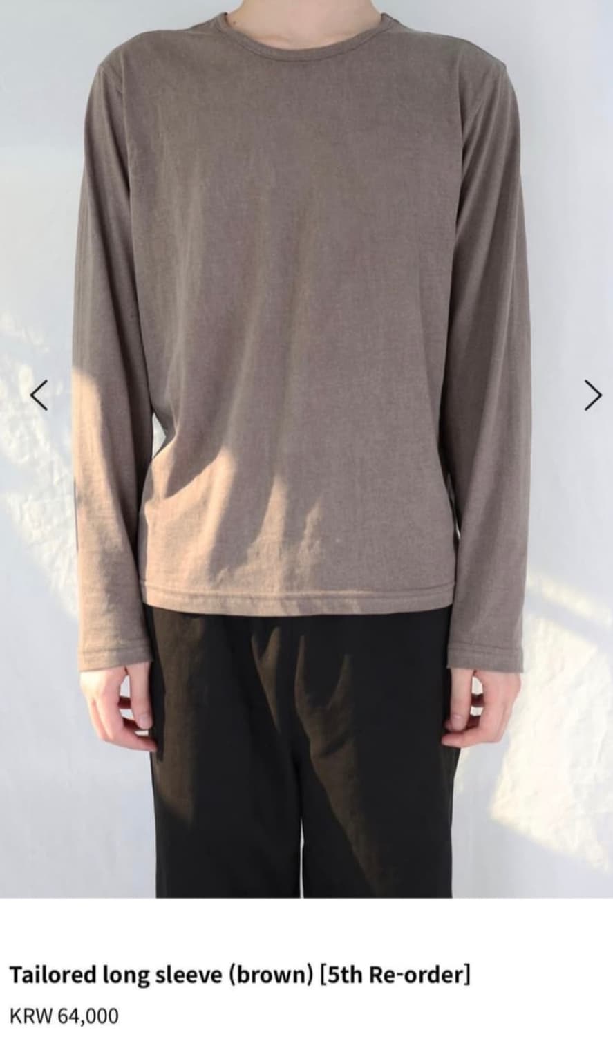 Les long sleeve 1 size 상품이미지1