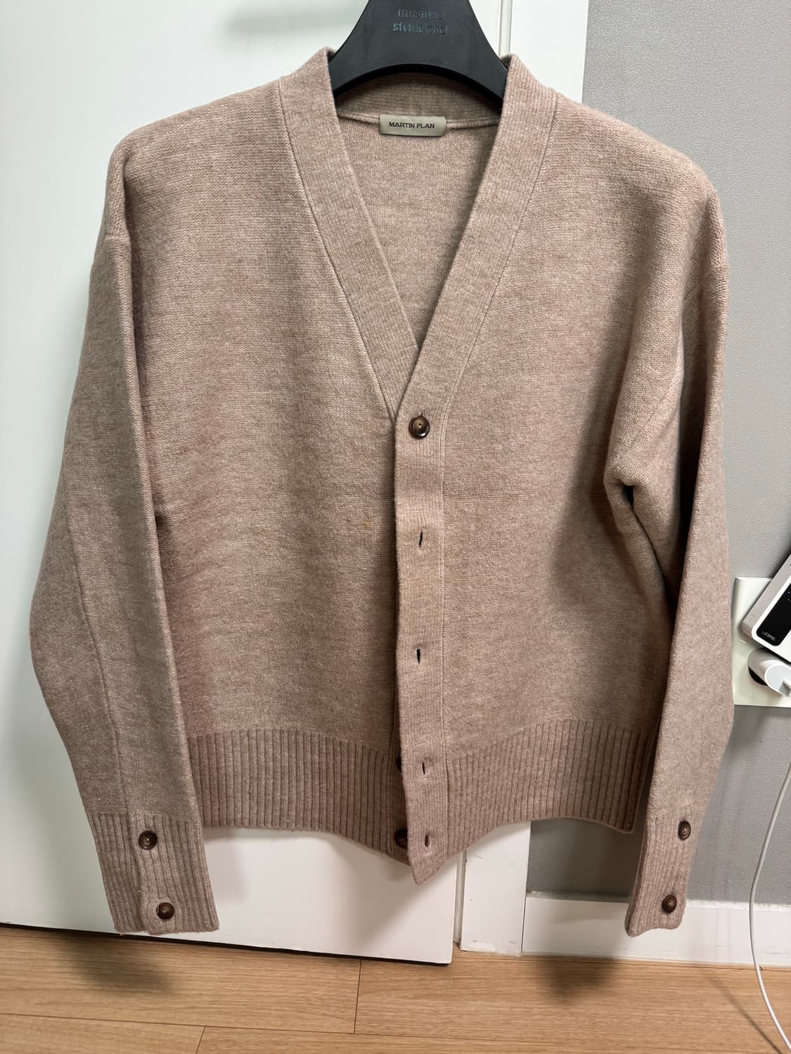 마틴플랜 베이지 크롭 가디건 s 95 상품이미지3