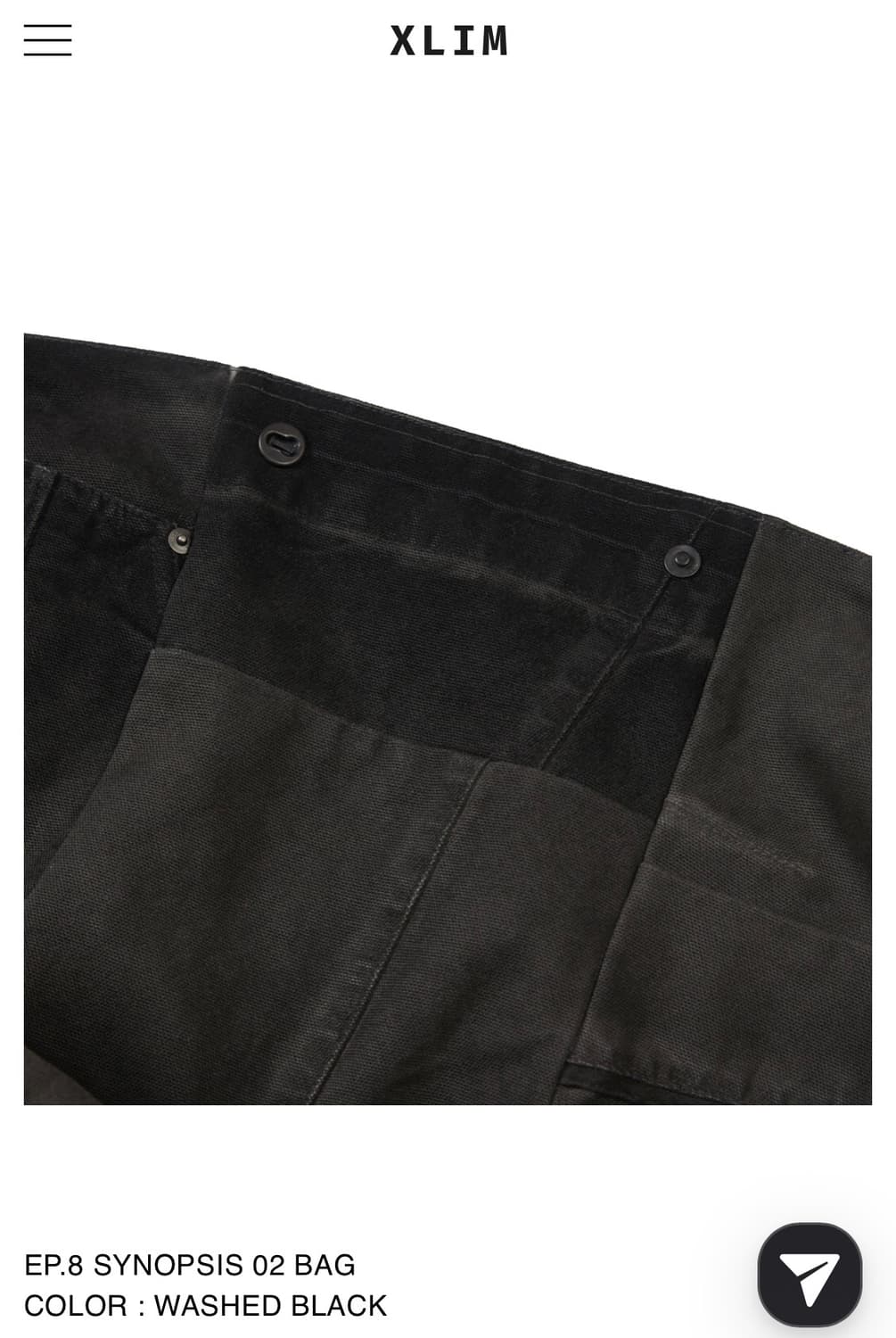 EP.8 SYNOPSIS 02 BAG WASHED BLACK 상품이미지5