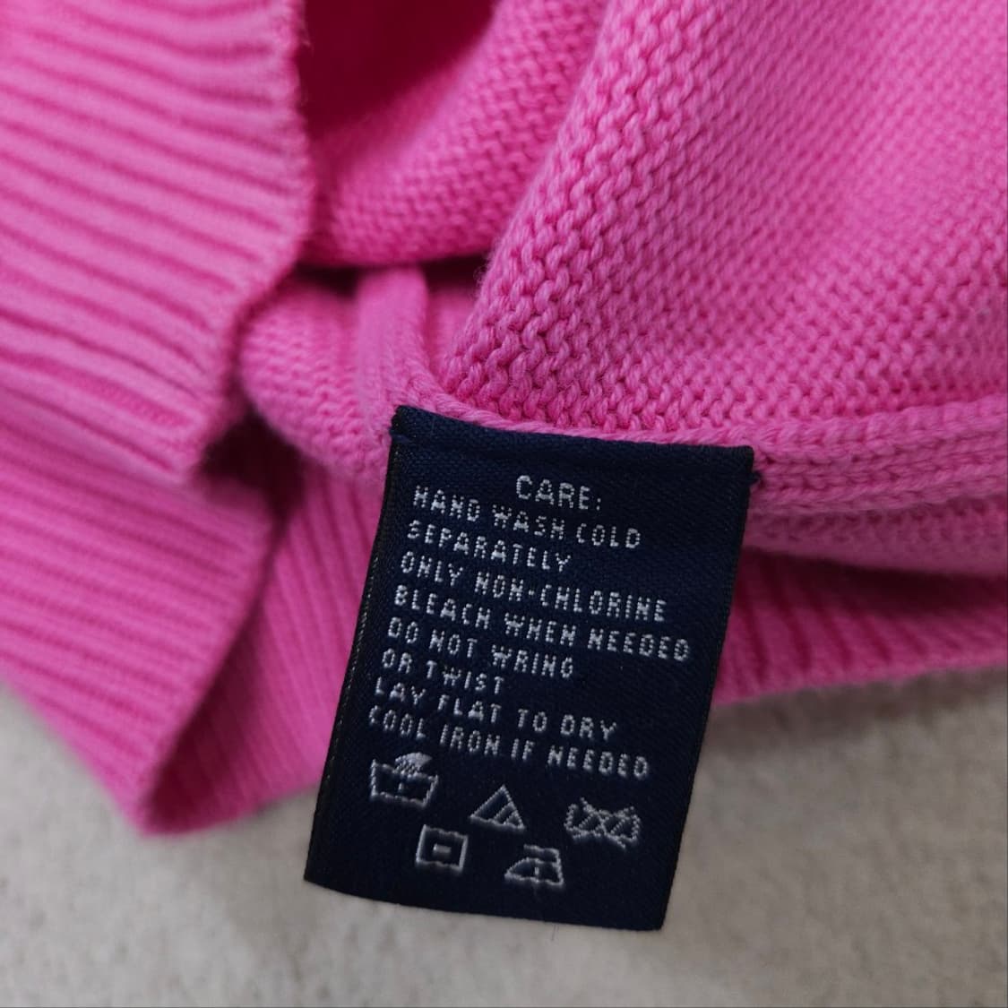 폴로 랄프 로렌 니트 후드 집업 M 핑크 상품이미지4
