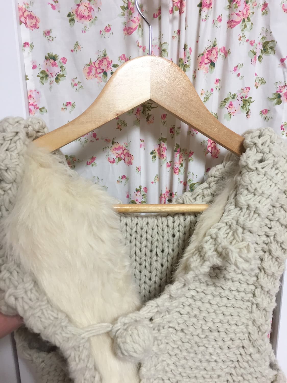 빈티지 후드 니트 베스트 상품이미지4