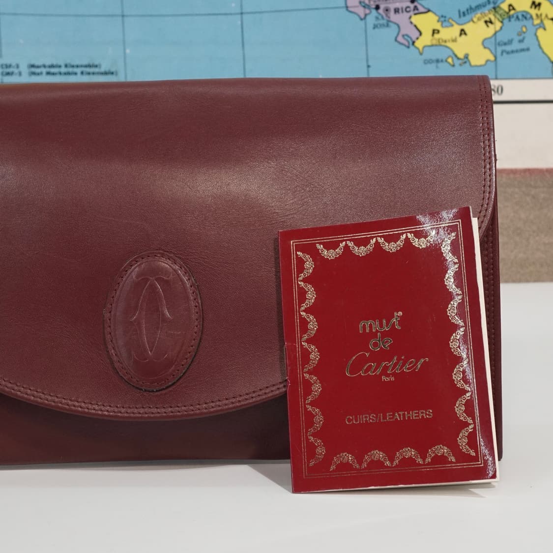 80s 까르띠에 보르도 클러치 백 상품이미지3