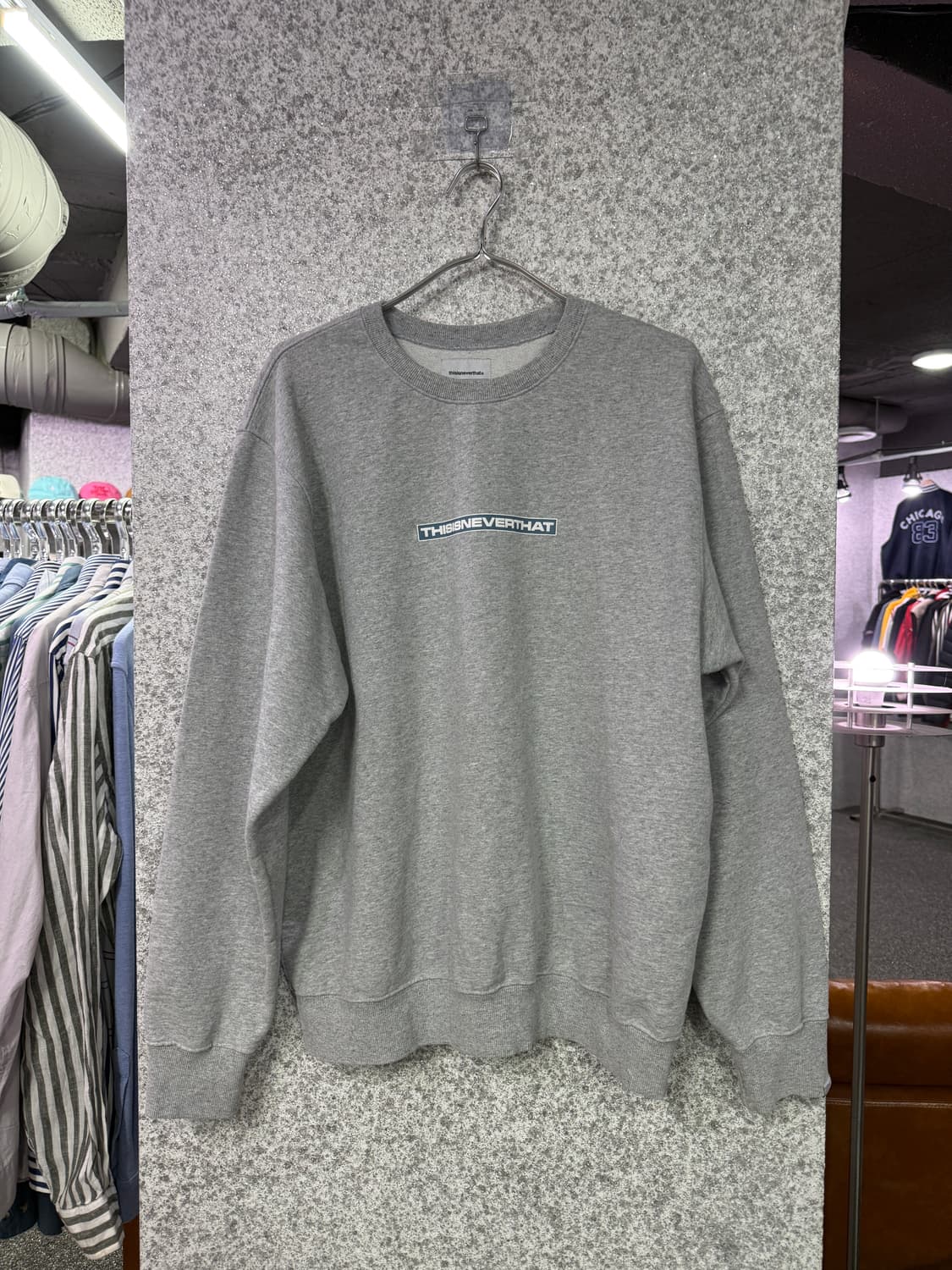 디스이즈네버댓 로고 월드맵 맨투맨 B4358 상품이미지2