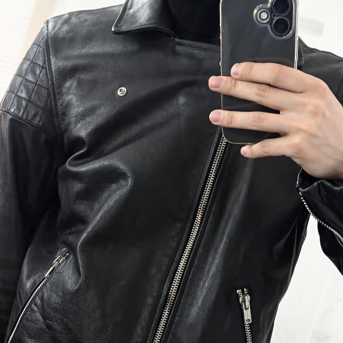 리바이스 Made&Crafted 소가죽 라이더 자켓 상품이미지5