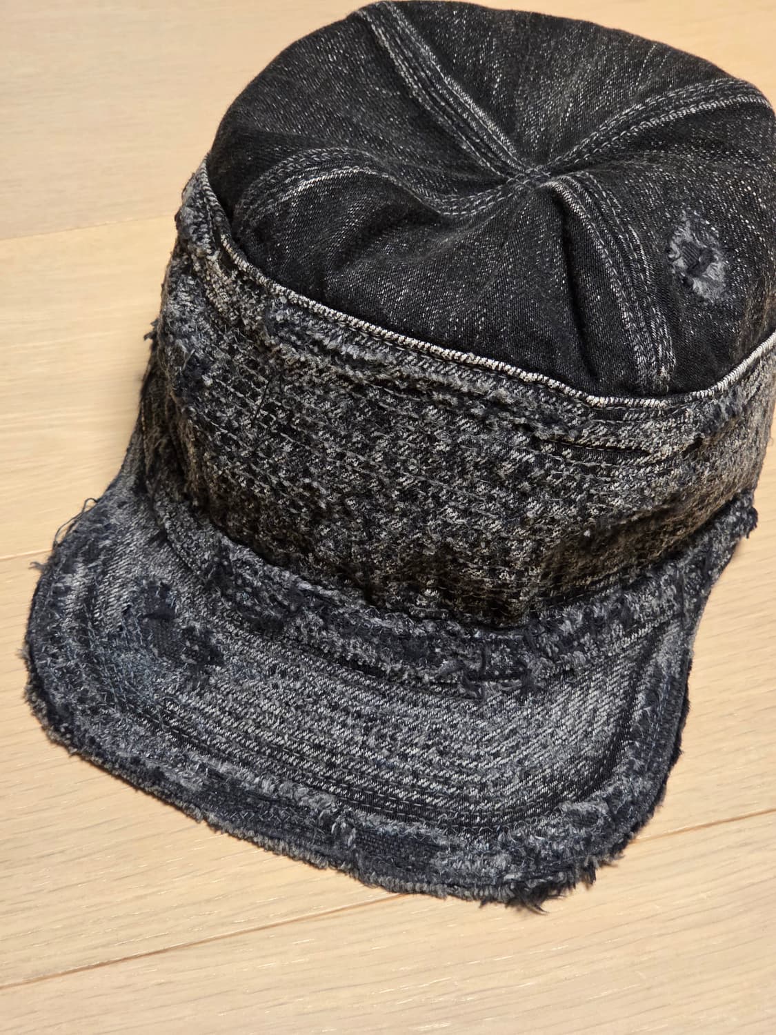 새상품) KAPITAL 캐피탈 노인과바다 보로 캡 블랙 상품이미지1