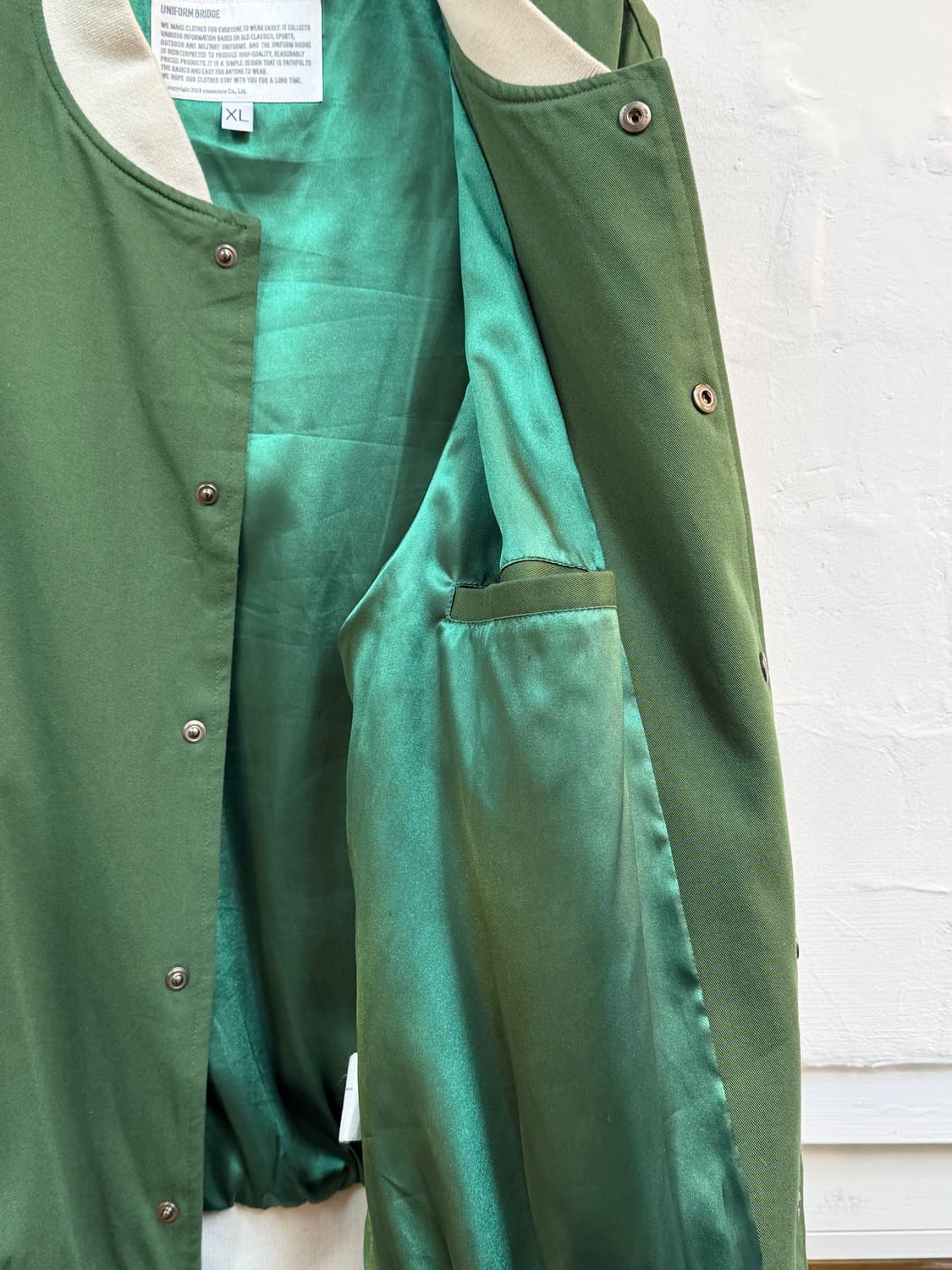 Uniform Bridge 유니폼 브릿지 스타디움 자켓 그린 XL 상품이미지5