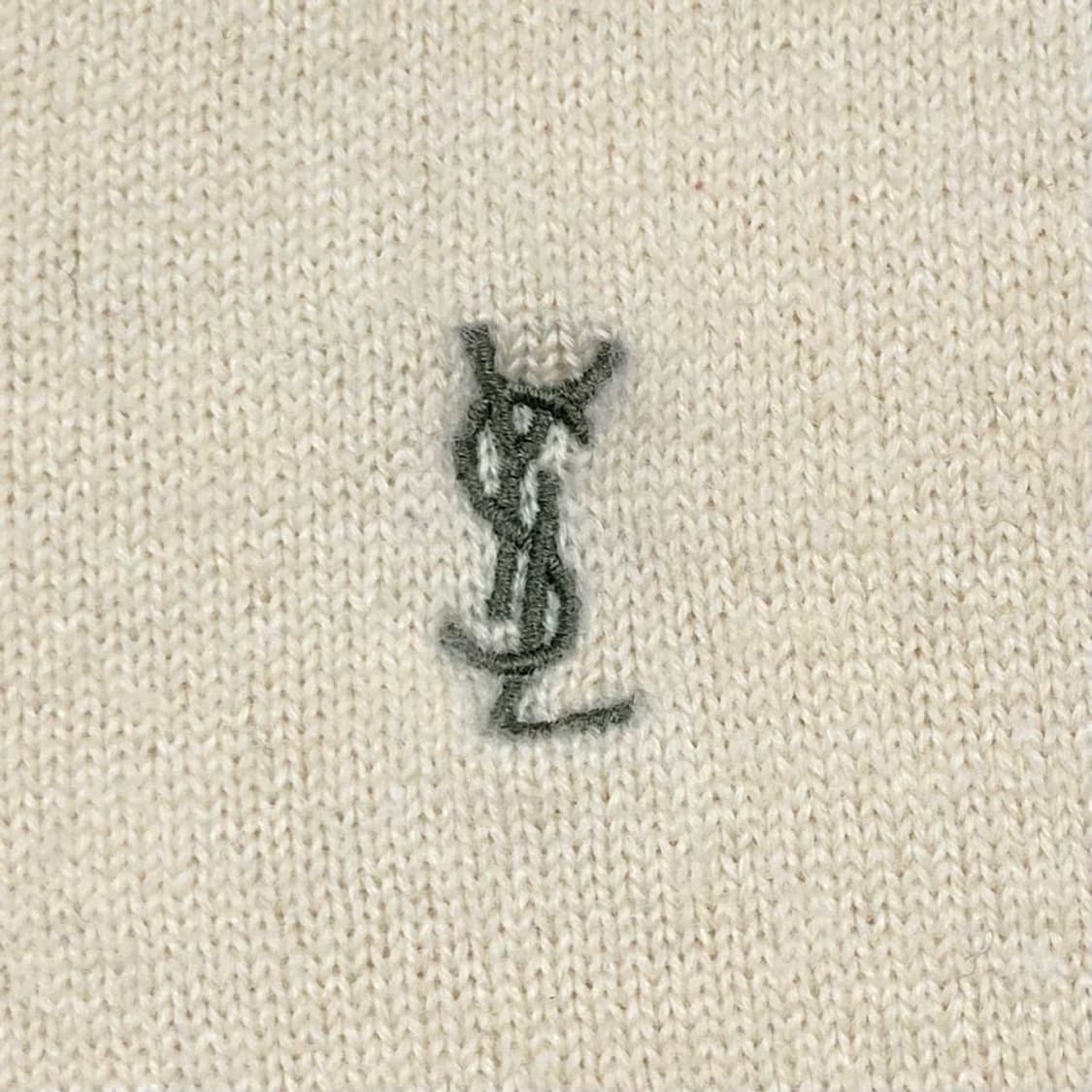 YvesSaintLaurent 자수로고 브이넥 니트 상품이미지2