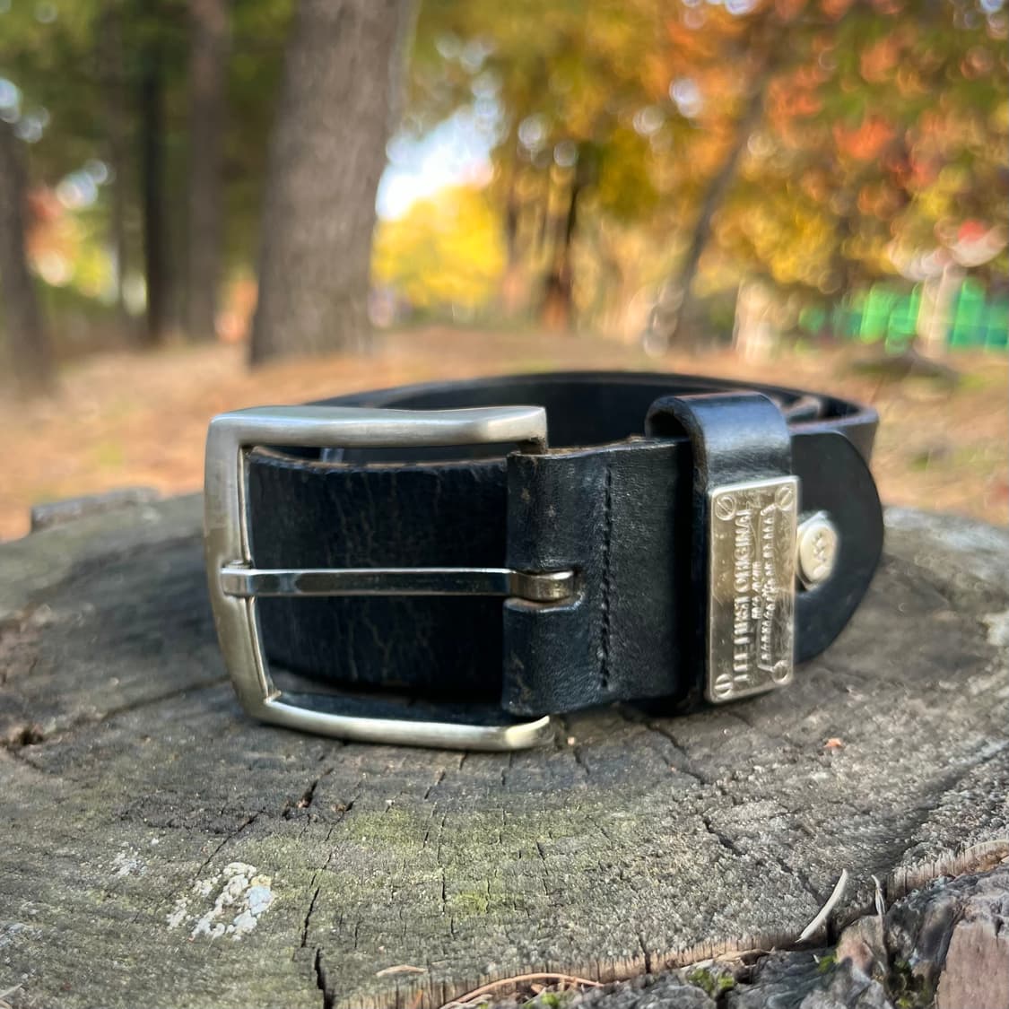 리 블랙 리얼 레더 벨트 상품이미지1