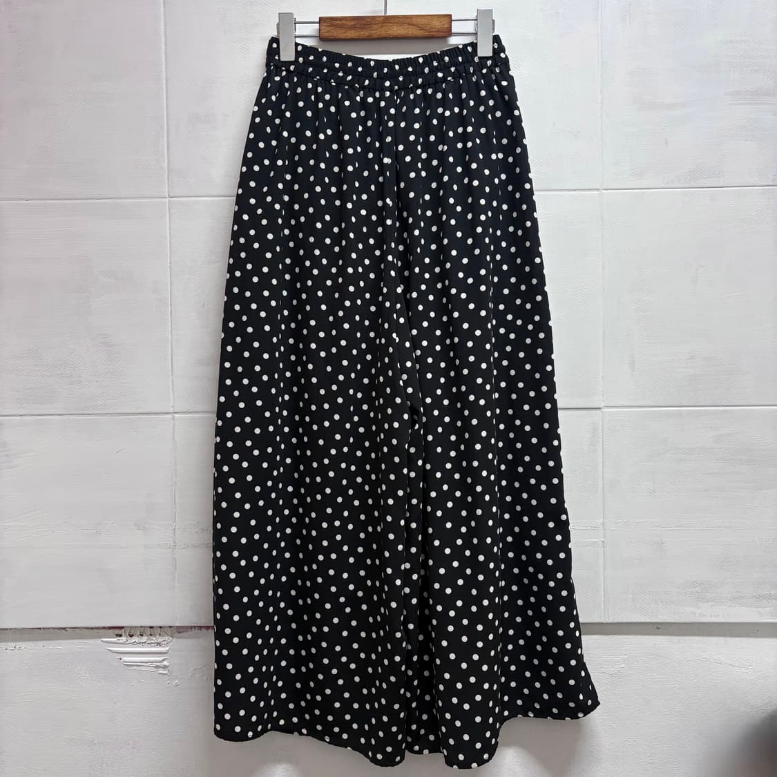 alicia PAGEBOY 블랙 도트 와이드 팬츠 F JPN 상품이미지4