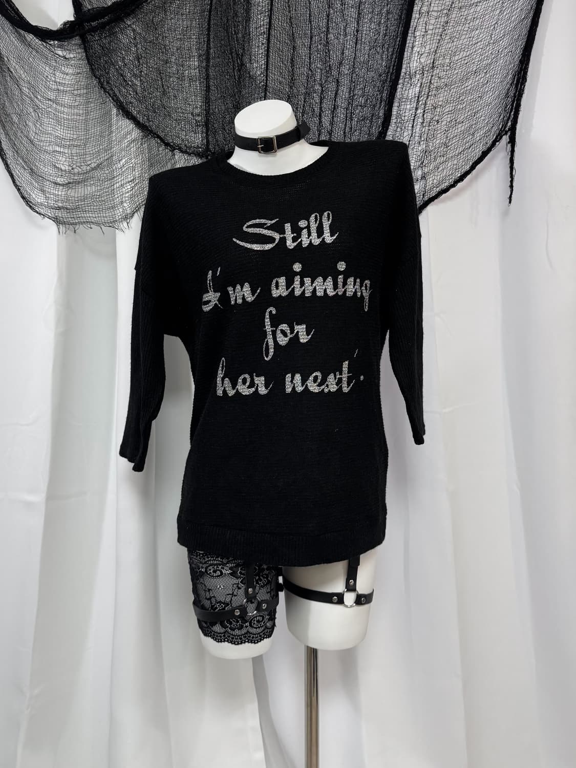 lettering glitter t-shirt 상품이미지1