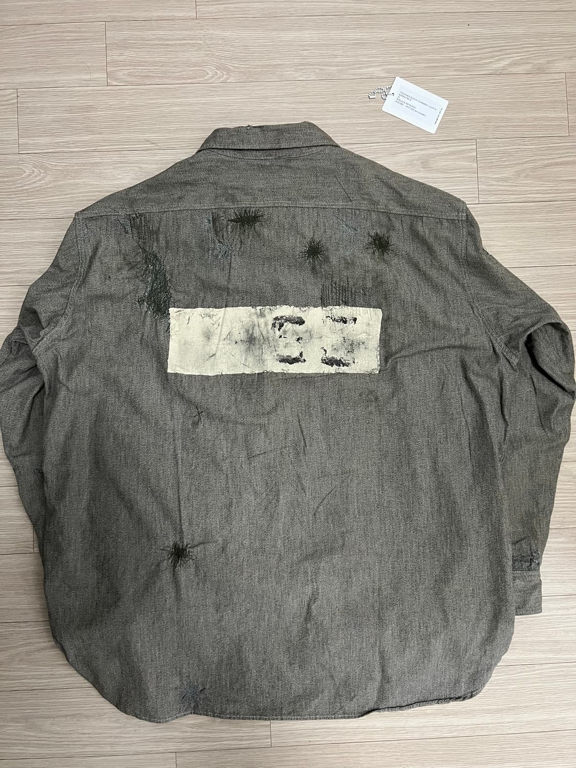 바우와우 프리즈너 샴브레이 셔츠 XL 상품이미지5