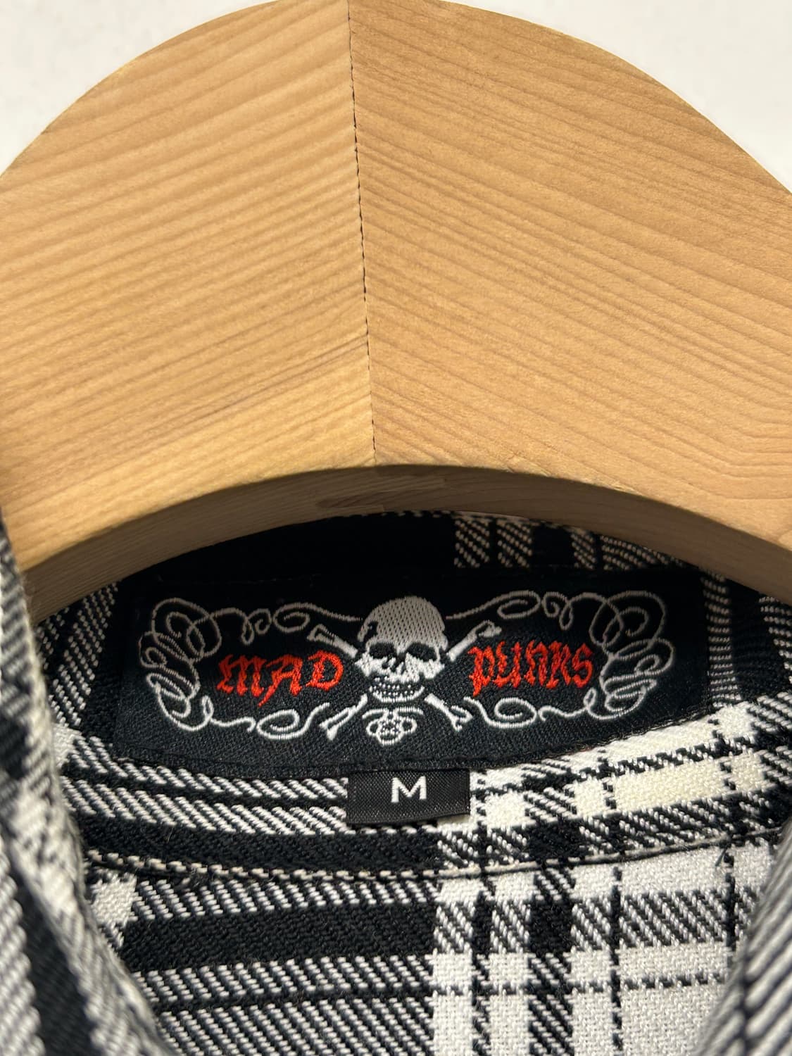 MAD PUNKS Check Lace-up Shirt 상품이미지3
