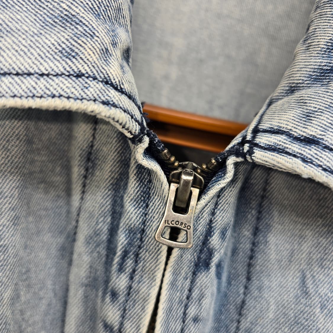 IL CORSO 데님 집업 자켓 0XL 오버핏 빈티지 데님자켓 상품이미지10