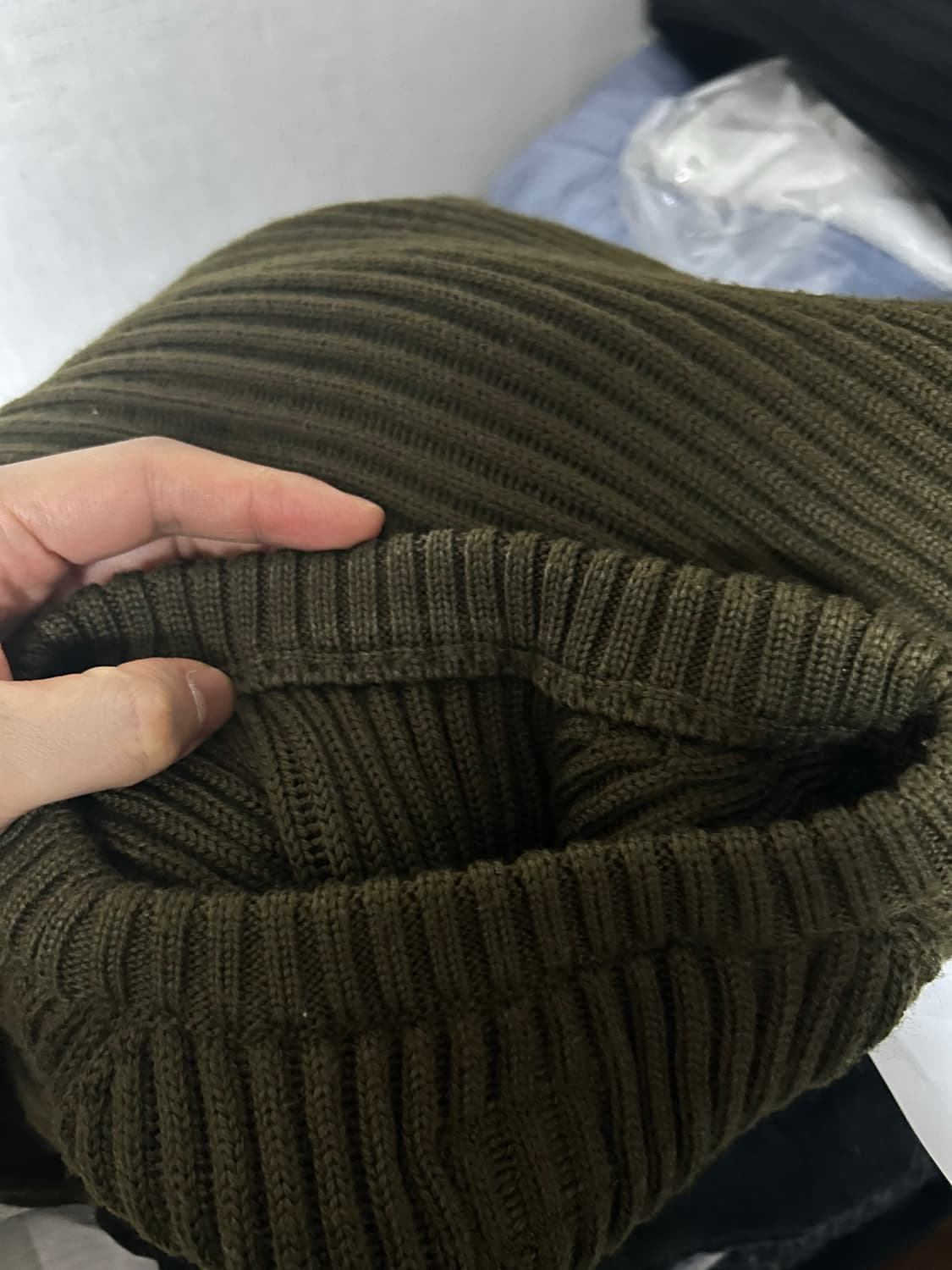 CP Company 메리노울 골지 니트 52(105) 판매합니다. 상품이미지9