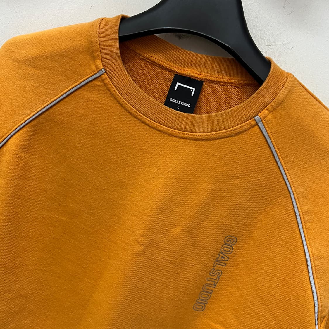 골스튜디오 백로고 스카치라인 스웻 맨투맨 L 상품이미지4