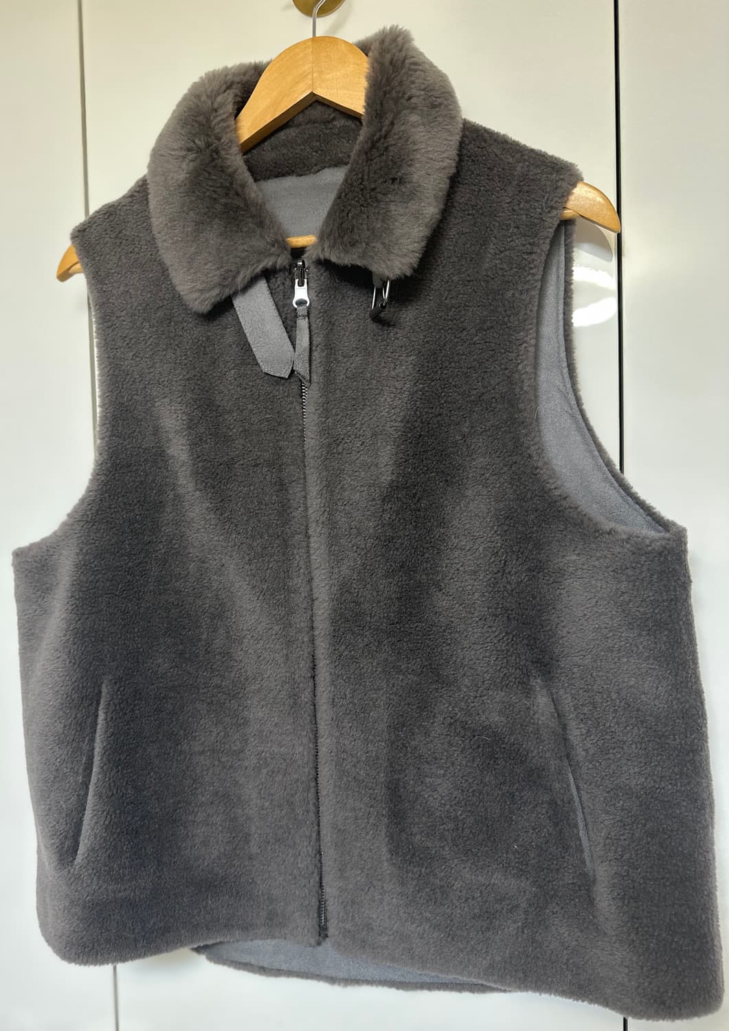 리얼양모 조끼 그레이 상품이미지3