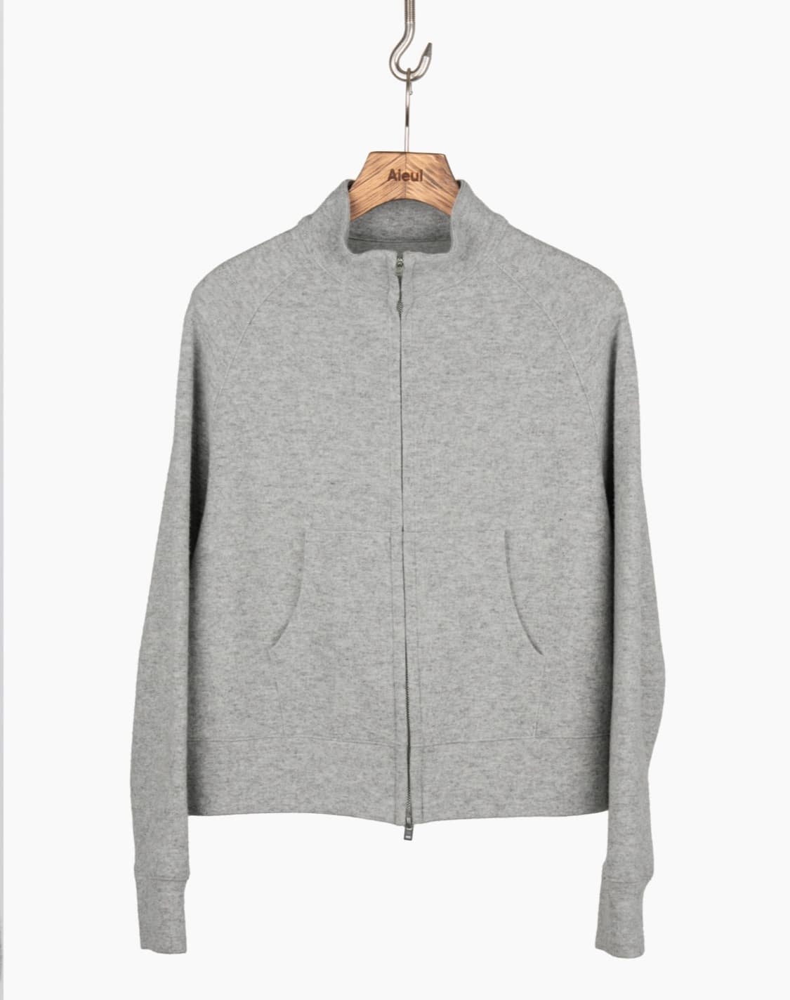 [50] Aieul Comfy Zip Up_Melange Grey 상품이미지2