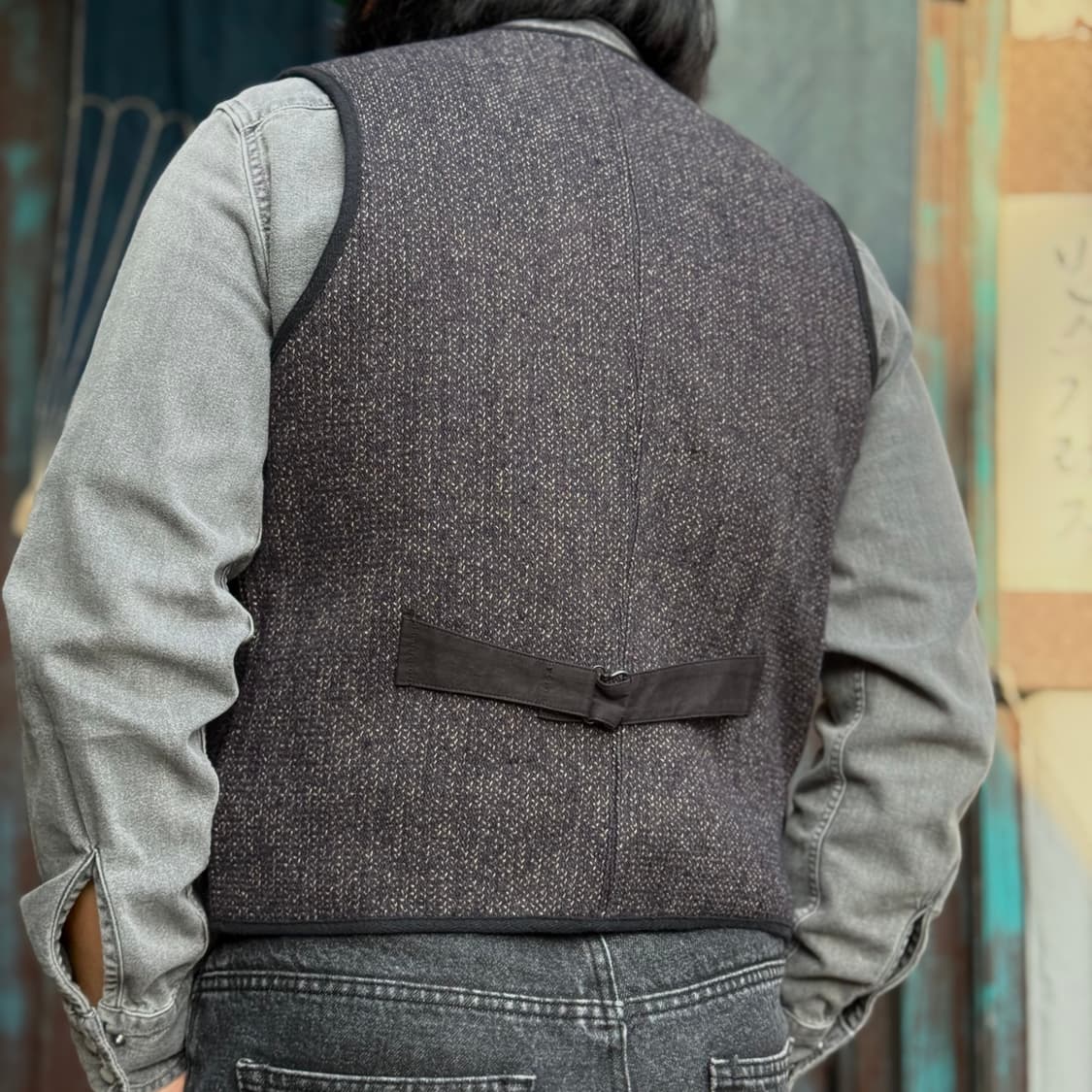 브론슨 1930s 솔트앤페퍼 비치클로스 울 베스트 40 상품이미지10