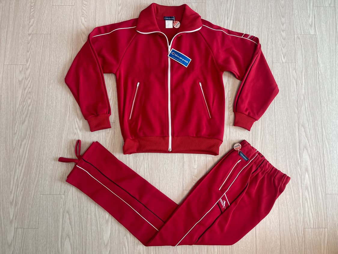 실버호크 스포츠 90s 올드 트랙탑 져지 셋업 1990 레드 M 상품이미지1