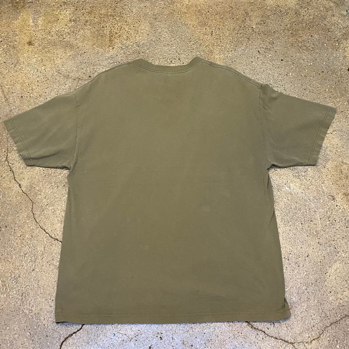 미국 빈티지 덕 커맨더 프린팅 카키 반팔티 티셔츠 상품이미지5