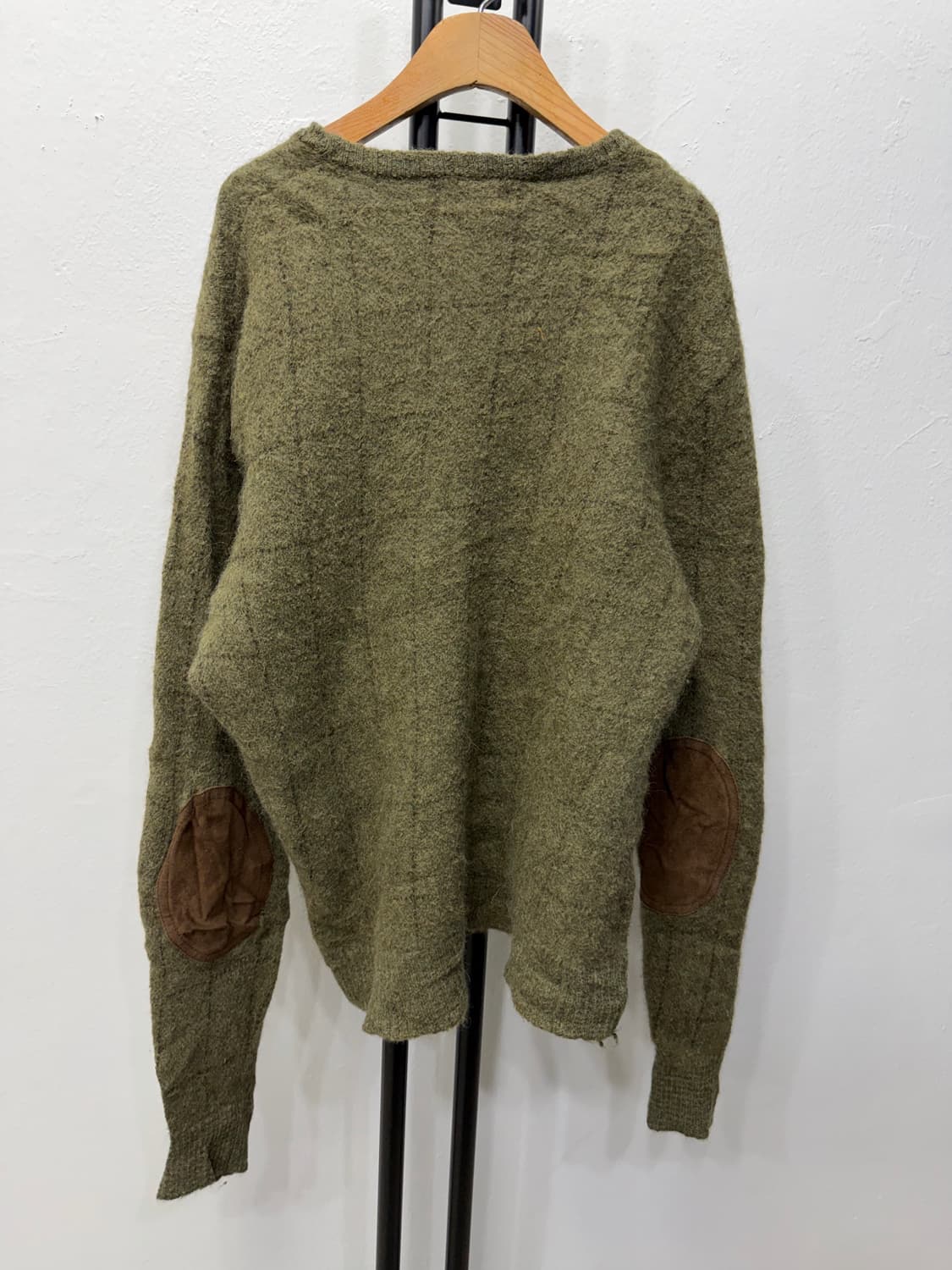 정품) 폴로랄프로렌 엘보 가죽 그린 울 니트 XXL  상품이미지5