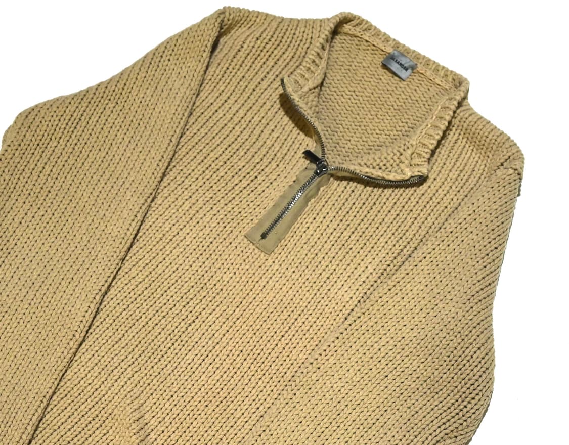 Jil sander 2000s low gage zip knit  상품이미지3