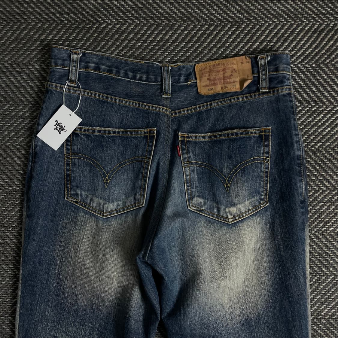 리바이스 501 워싱 데님 레귤러 팬츠o 3445 상품이미지5