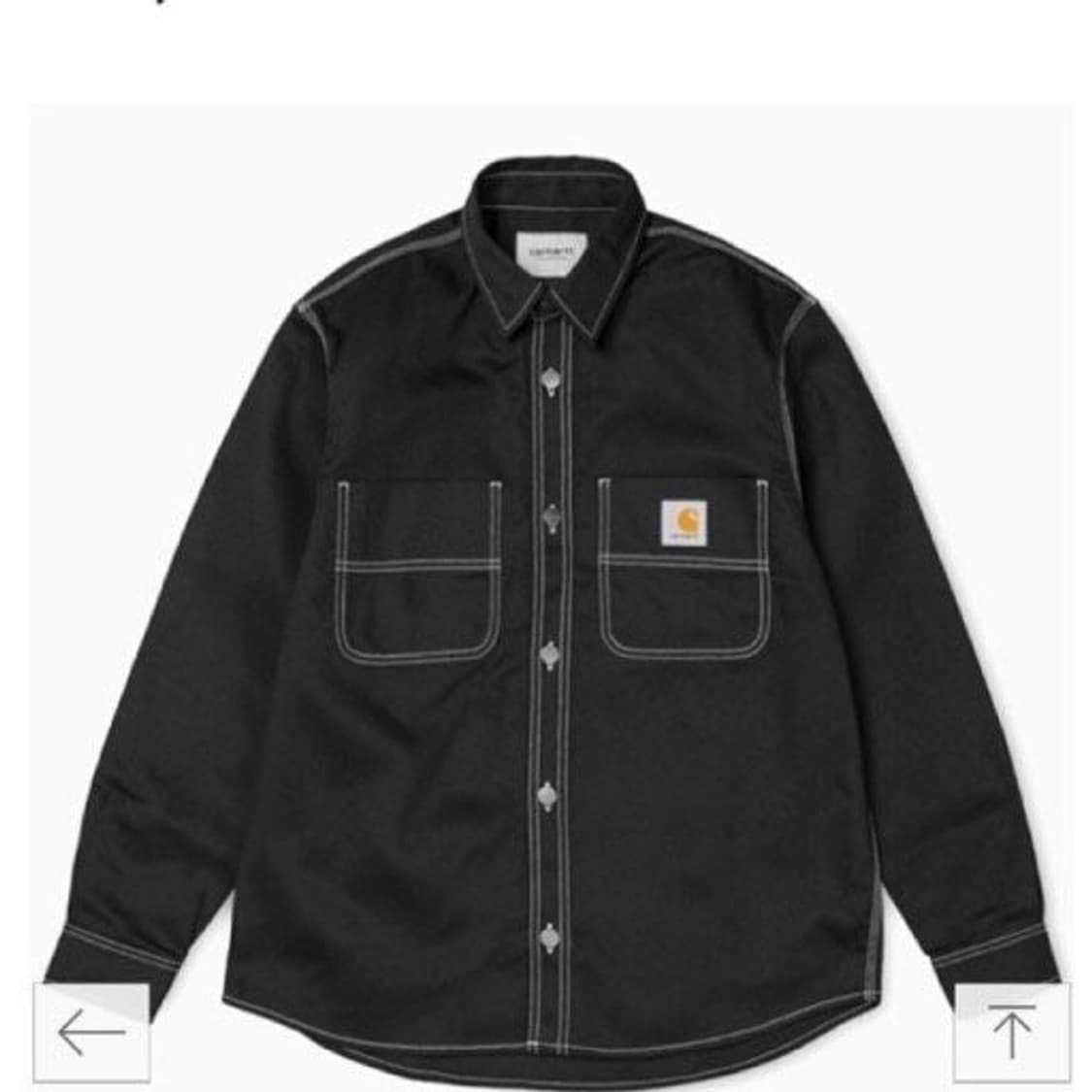 L 칼하트 WIP 초크셔츠자켓 블랙 상품이미지2