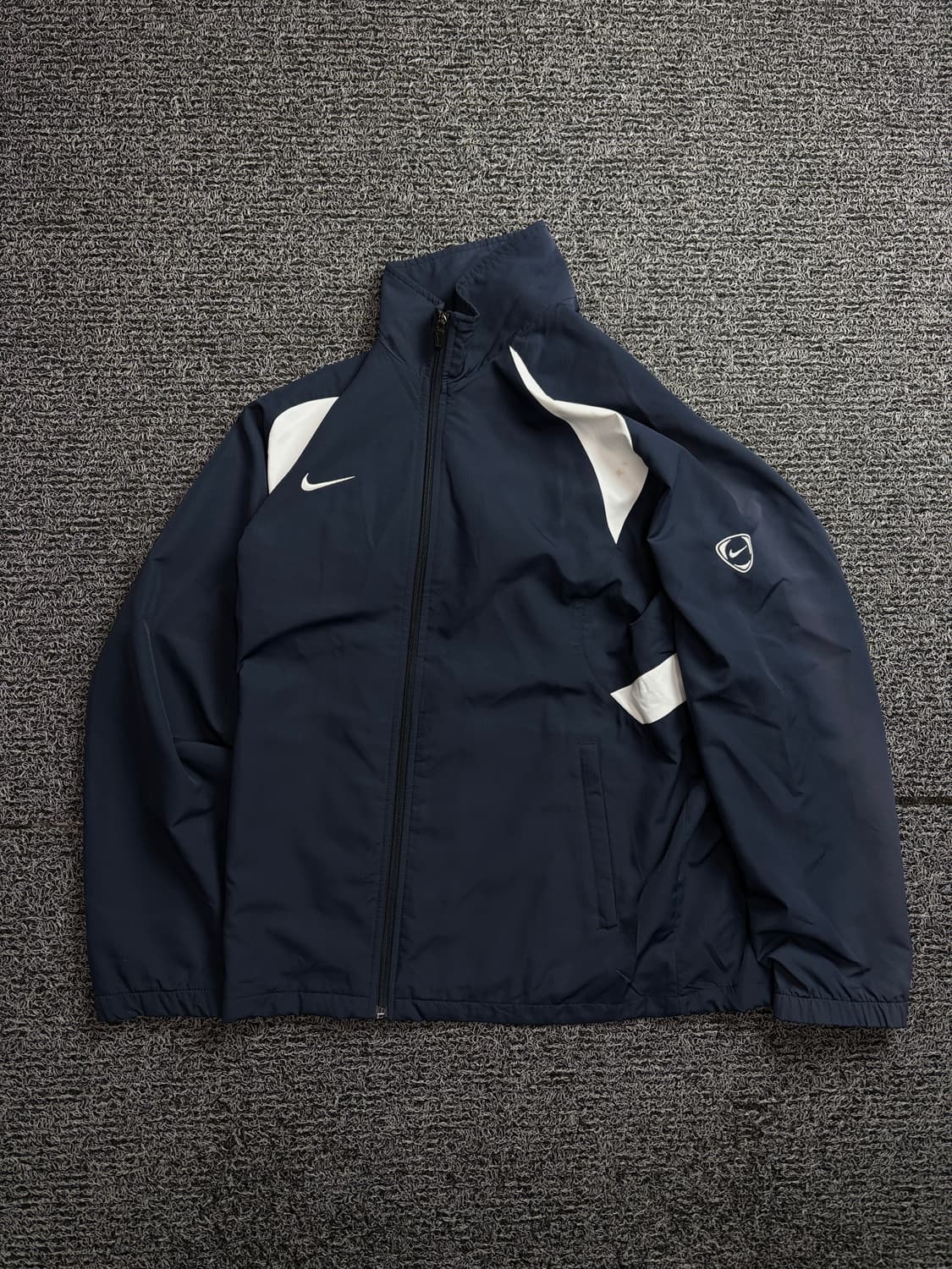 00s 나이키 올드스쿨 스우시 네이비 배색 바람막이 자켓 2203 상품이미지1