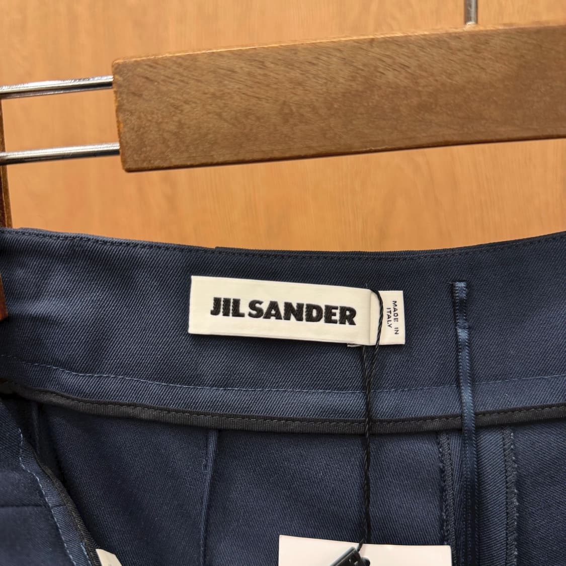 질샌더 슬랙스 팬츠 클래식 테일러드 히든 후크 디테일 스트레이트핏 블랙 상품이미지6