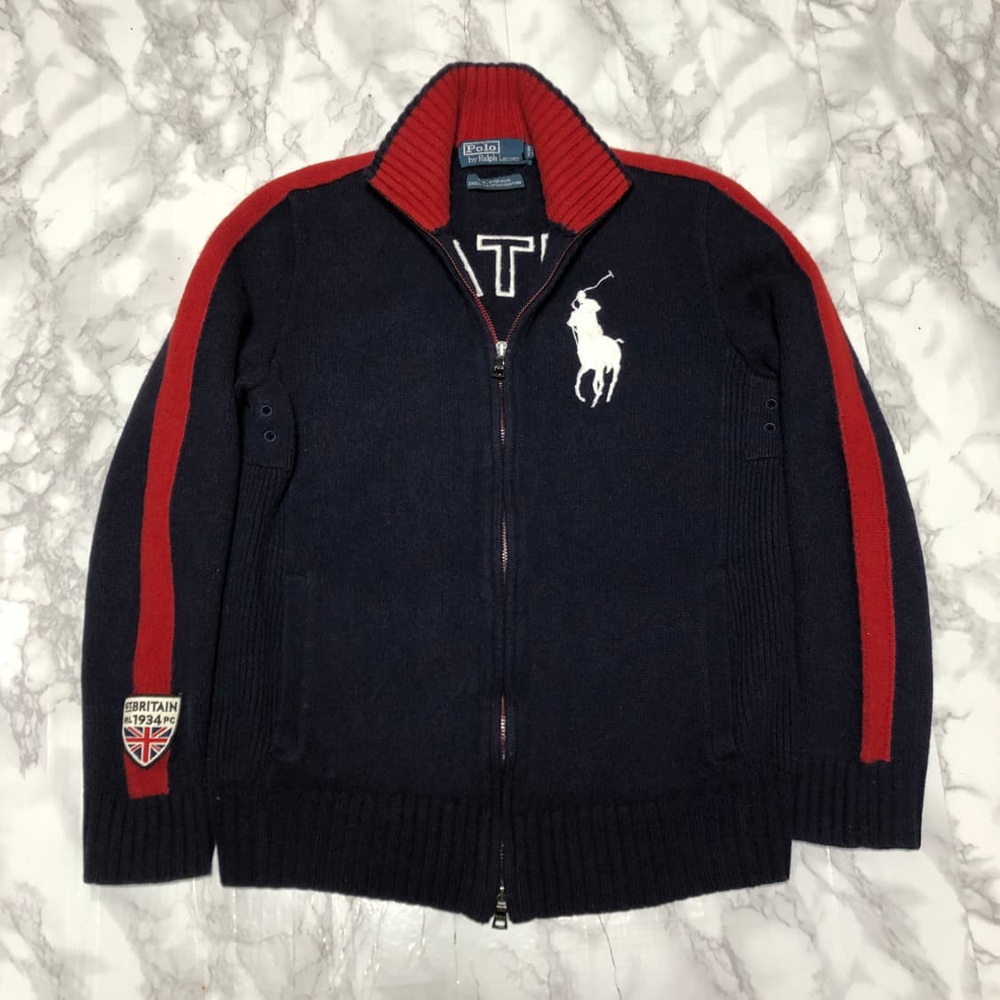 폴로 랄프로렌 빅포니 니트 집업 자켓 영국 한정판 상품이미지1