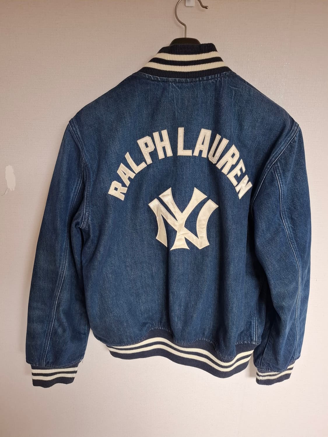 M 폴로 랄프로렌x뉴욕 양키스 데님 바시키 야구 점퍼 상품이미지7